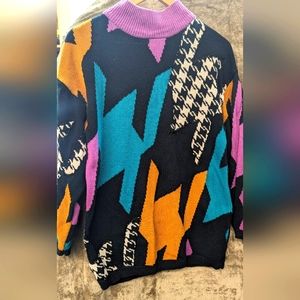 Vintage 90's Geometric Sweater by I.B. Diffusion Sport